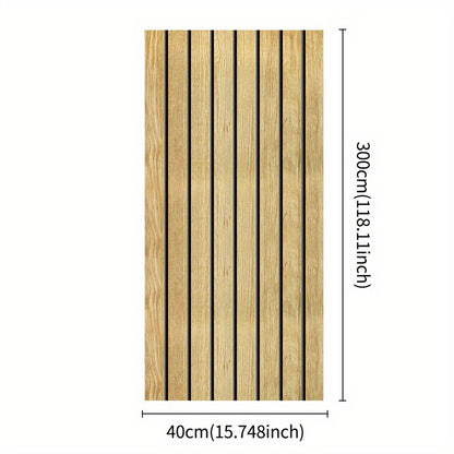 Acoustic wooden panel (300 cm × 40 cm)