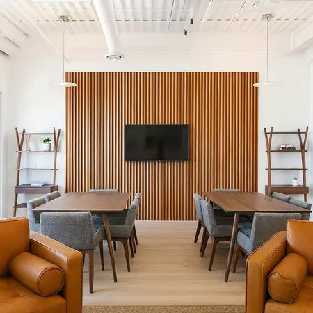 Acoustic wooden panel (300 cm × 40 cm)